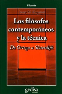 cover of the book Los filósofos contemporáneos y la técnica