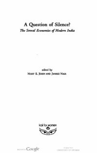 cover of the book A question of silence: Sexual economies of modern India