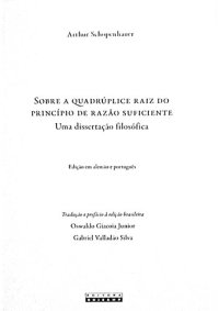 cover of the book Sobre a quadrúplice raiz do princípio de razão suficiente