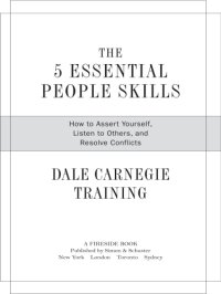 cover of the book The 5 essential people skills: how to assert yourself, listen to others, and resolve conflicts