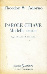 cover of the book Parole chiave. Modelli critici