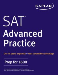 cover of the book SAT advanced practice: prep for 1600