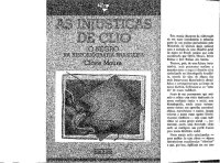 cover of the book As injustiças de Clio: o negro na historiografia brasileira