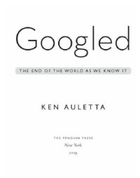 cover of the book Googled: the end of the world as we know it