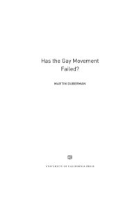 cover of the book Has the Gay Movement Failed?