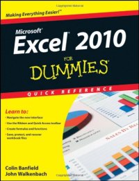 cover of the book Excel 2010 For Dummies Quick Reference