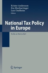 cover of the book National Tax Policy in Europe: To Be or Not to Be?