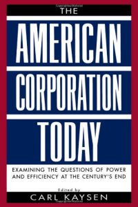 cover of the book The American Corporation Today