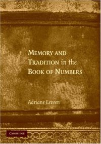 cover of the book Memory and Tradition in the Book of Numbers