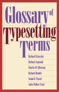 cover of the book Glossary of Typesetting Terms