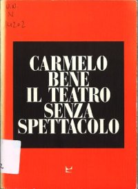 cover of the book Il teatro senza spettacolo