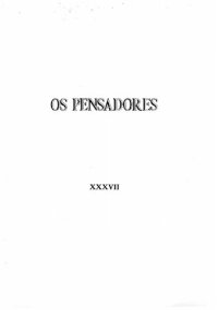 cover of the book Os Pensadores - Ensaios de Sociologia e Outros Escritos