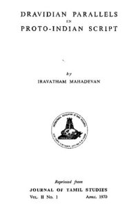 cover of the book Dravidian parallels in proto-Indian script