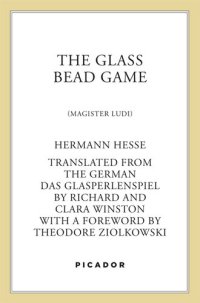 cover of the book The Glass Bead Game