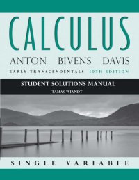 cover of the book Student solutions manual: to accompany Calculus early transcendentals single variable