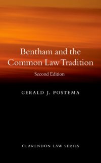 cover of the book Bentham and the common law tradition