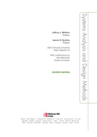 cover of the book Systems analysis and design methods