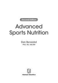 cover of the book Advanced sports nutrition