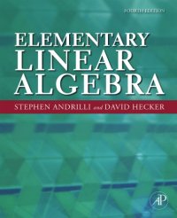 cover of the book Elementary linear algebra