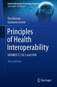 cover of the book Principles of health interoperability: snomed ct, hl7 and fhir