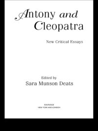 cover of the book Antony and Cleopatra: new critical essays