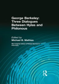 cover of the book George Berkeley: Three Dialogues Between Hylas and Philonous