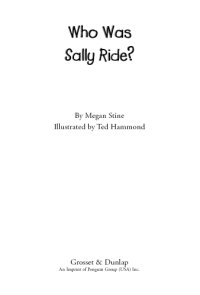 cover of the book Who Was Sally Ride?