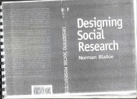 cover of the book Designing social research: the logic of anticipation