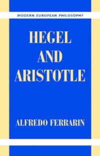 cover of the book Hegel and Aristotle