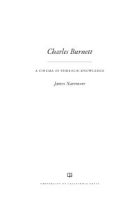 cover of the book Charles Burnett: a cinema of symbolic knowledge