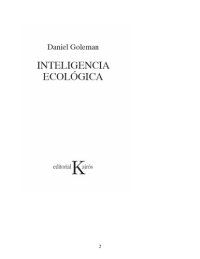 cover of the book Inteligencia ecológica