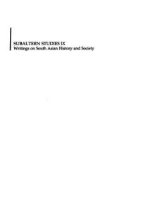 cover of the book Subaltern Studies: Writings on South Asian History and Society