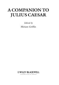 cover of the book A Companion to Julius Caesar