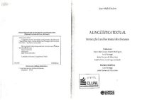 cover of the book A linguística textual