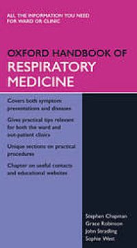 cover of the book Oxford handbook of respiratory medicine