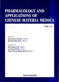 cover of the book Pharmacology and applications of Chinese materia medica