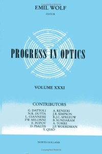 cover of the book Progress in Optics, Vol. 31