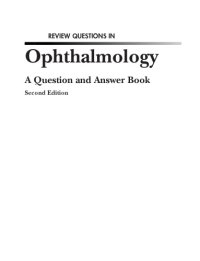 cover of the book Review Questions in Ophthalmology: a Question and Answer Book