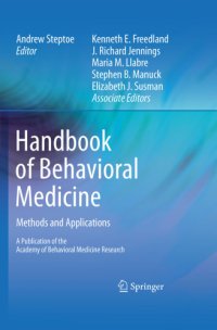 cover of the book Handbook of Behavioral Medicine