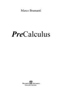 cover of the book Precalculus