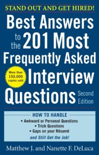 cover of the book Best answers to the 201 most frequently asked interview questions