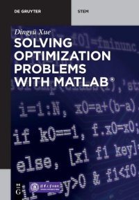 cover of the book Solving Optimization Problems with MATLAB (De Gruyter STEM)