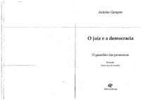 cover of the book O Juiz e a Democracia