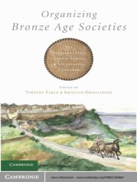 cover of the book Organizing Bronze age societies the Mediterranean, Central Europe, and Scandinavia compared