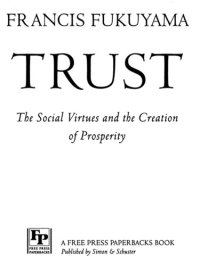 cover of the book Trust: the social virtues and the creation of prosperity