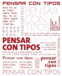 cover of the book Pensar con tipos.