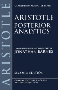 cover of the book Posterior Analytics (Clarendon Aristotle) (Clarendon Aristotle Series)