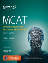 cover of the book MCAT Critical Analysis and Reasoning Skills Review 2021-2022: Online + Book (Kaplan Test Prep)