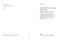 cover of the book A Jewish Neo-Aramaic dictionary: dialects of Amidya, Dihok, Nerwa and Zakho, northwestern Iraq