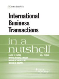 cover of the book International Business Transactions in a Nutshell